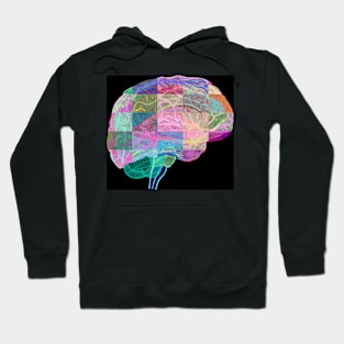 Human brain, computer artwork (F001/0090) Hoodie